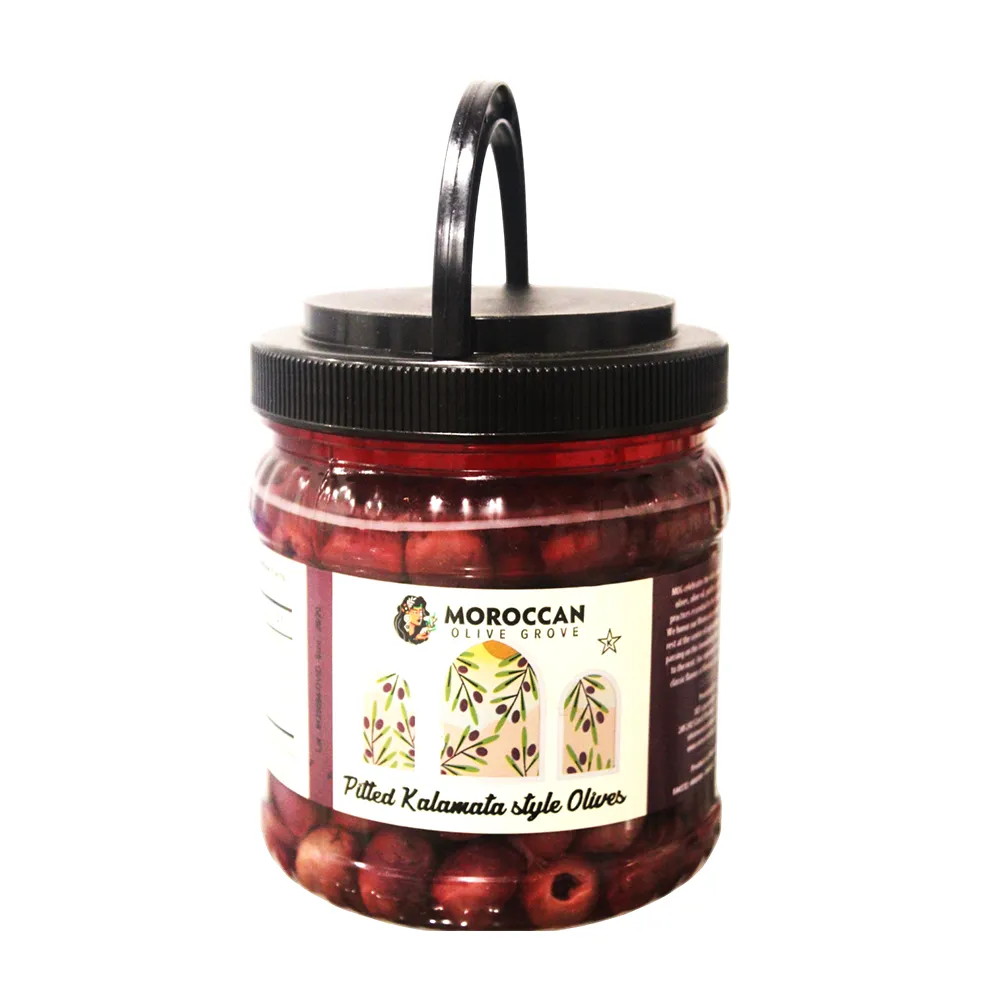 MOG Pitted Kalamatta style olives 6x1l(re) MOG Pitted Kalamatta style olives 6x1l - Image 1