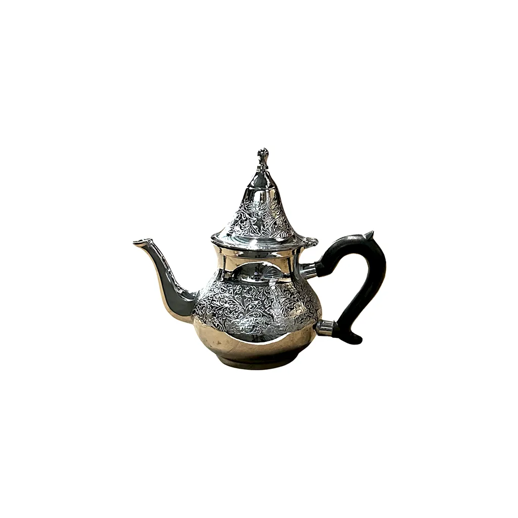 stainless steel tea pot decorated 12cc..webp Stainless steel te pot 12cc - Image 1