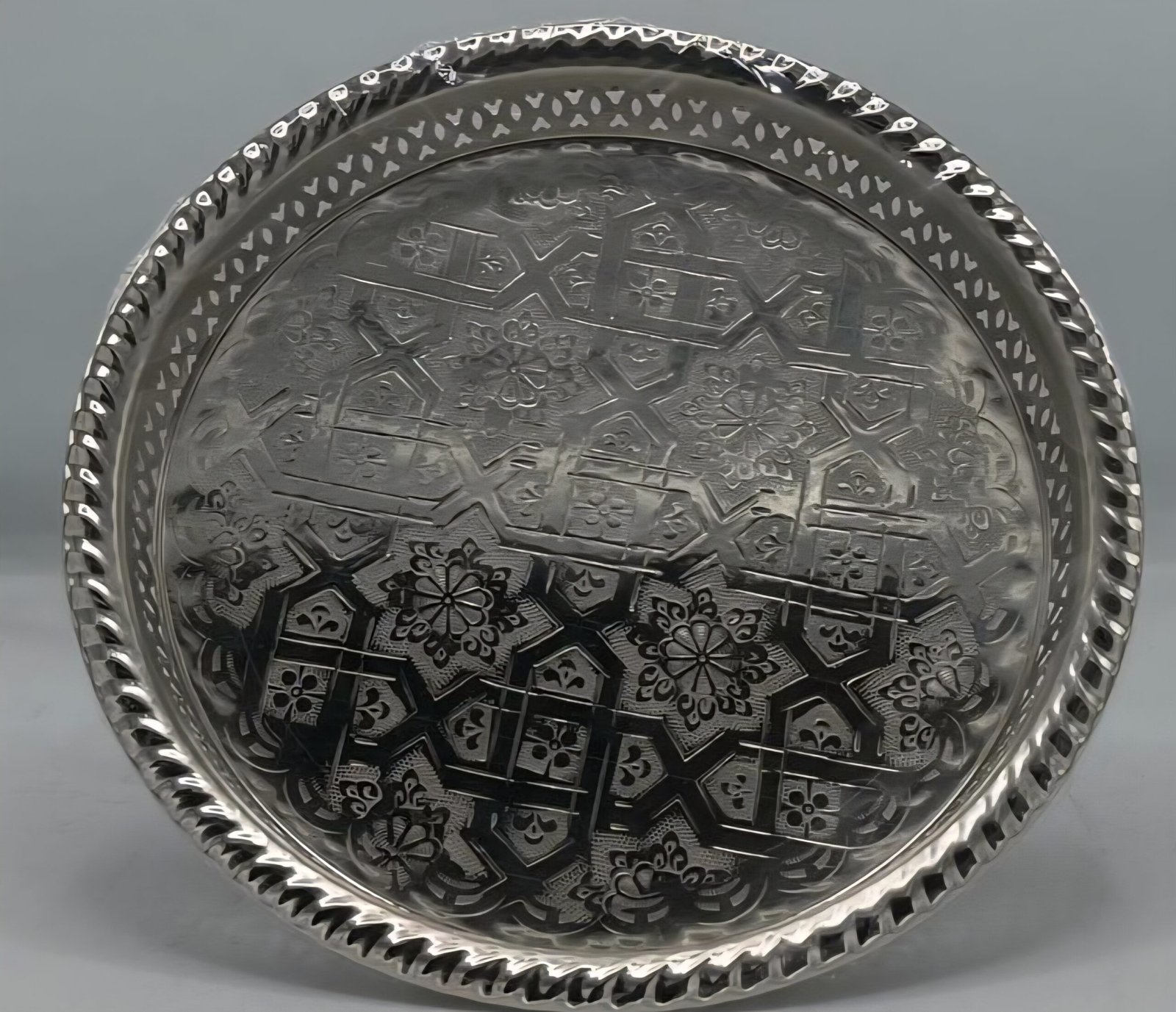 SILVER TRAY 40cm - Image 1