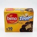 Bimo Tagger Crispy Chocolate Waffle Snacks, Pack of 10, Moroccan Delight